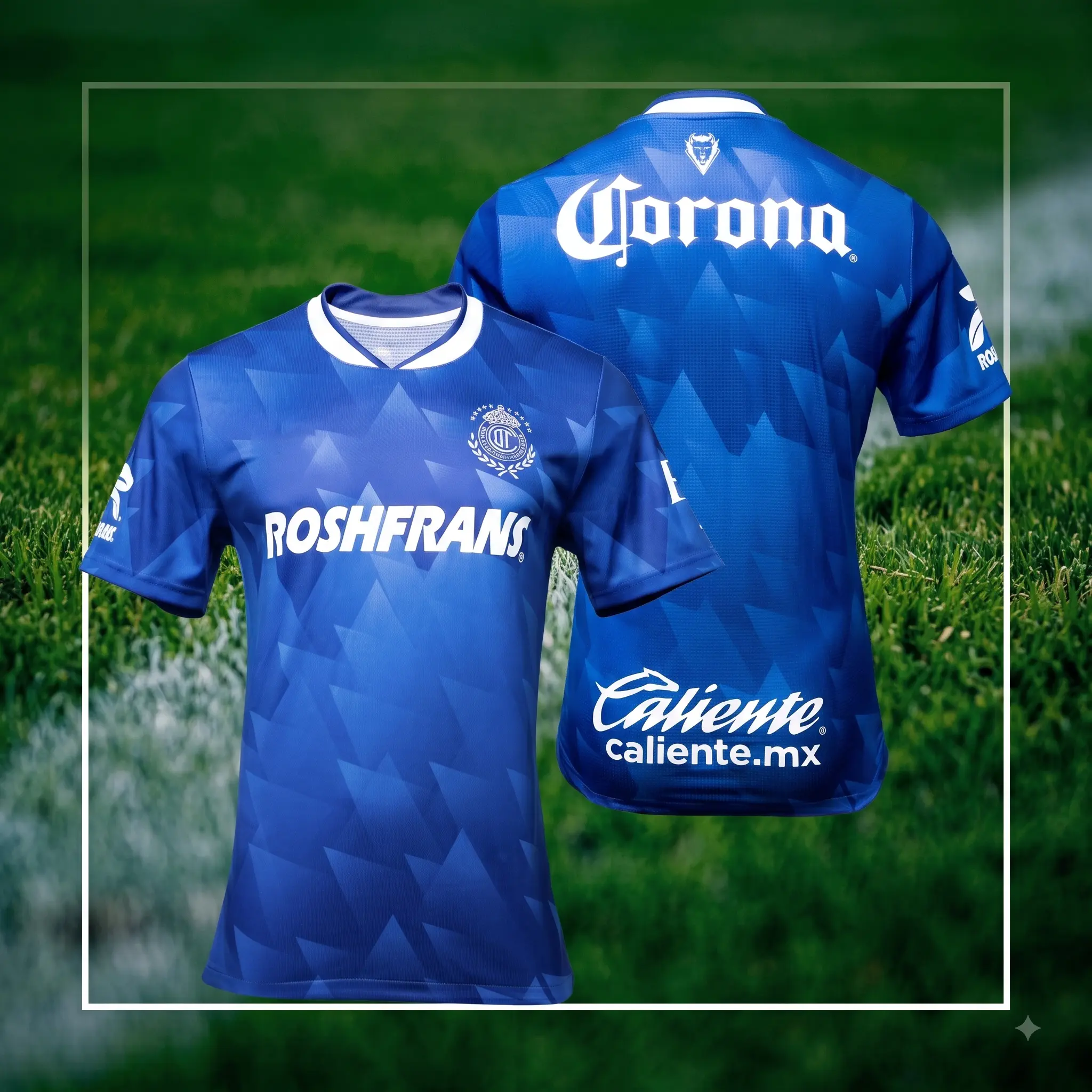 Quick-Dry Football Shirt Sportswear Top - Men's Toluca Blue Soccer Jersey Short Sleeve - Breathable Athletic Top