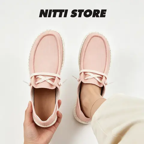 【2026 New Collection】Women Loafers Canvas Shoes,Soft Cloth Slip On,Lightweight Soft Deck Shoes Women,Footwear Girl Walking Shoes Slipon Comfort Cotton