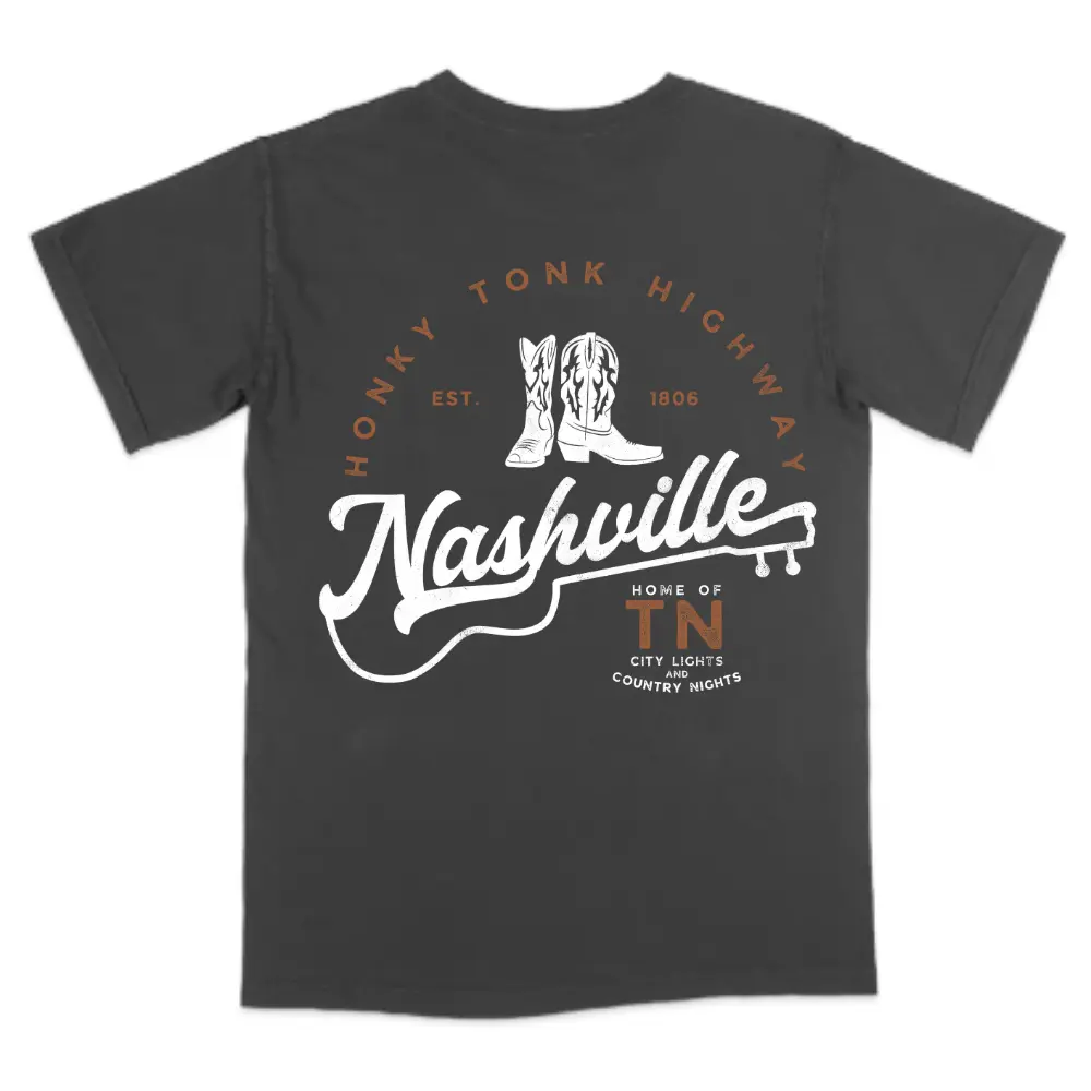 Nashville Shirt City Lights and Country Nights Country Music Concert t-shirt