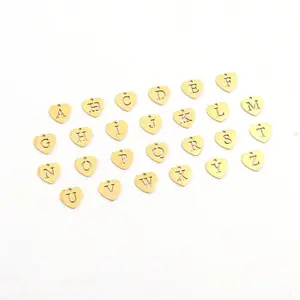 Stainless Steel A-Z Initial Letter Necklace with OT Clasp, Hollow Heart Pendant, Smooth Polished Finish, Personalized Fashion Jewelry for Men Women, Durable Waterproof Hypoallergenic, Ideal for Daily Wear and Gift Giving