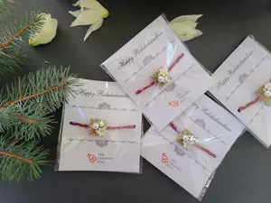 Handmade Rakhi | Raksha Bandhan | Customized | Personalized | Crystals | Gems | Indian Bracelet | Rakhi for brother | Beaded Rakhri