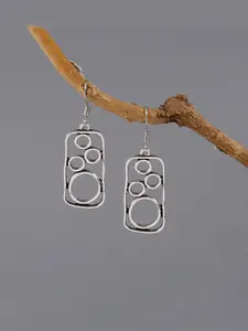 1 Pair of Retro Minimalist Statement Earrings, Exuding Avant-garde Geometric Artistry with Sharp Lines and Rich Layering. The Perfect Gift Choice for Themed Parties and Art Exhibitions. Dangle Hoop Earrings