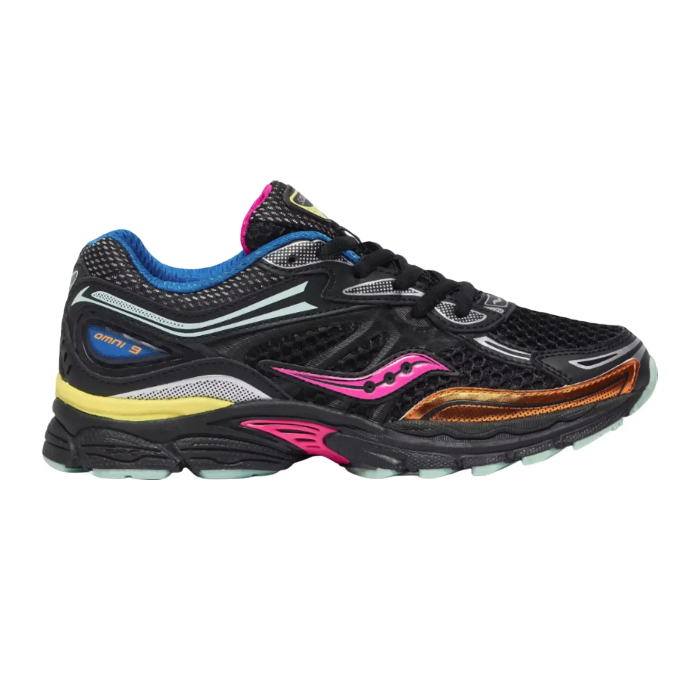 Saucony Omni 9 Black Multi SYF25AA9 GS Fashion Shoes New Saucony Omni 9 Black Multi SYF25AA9 GS Fashion Shoes New