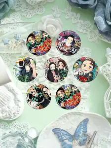 Demon Slayer Anime Badge Collection, Beautiful Metal Brooch Gift, Multiple Character Designs Available, Perfect for Daily Wear, Collecting, Holidays, Fashion Accessory