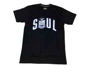 Phi Beta Sigma Soul Tee - Black Casual Shortsleeve T-Shirt with Graphic Design