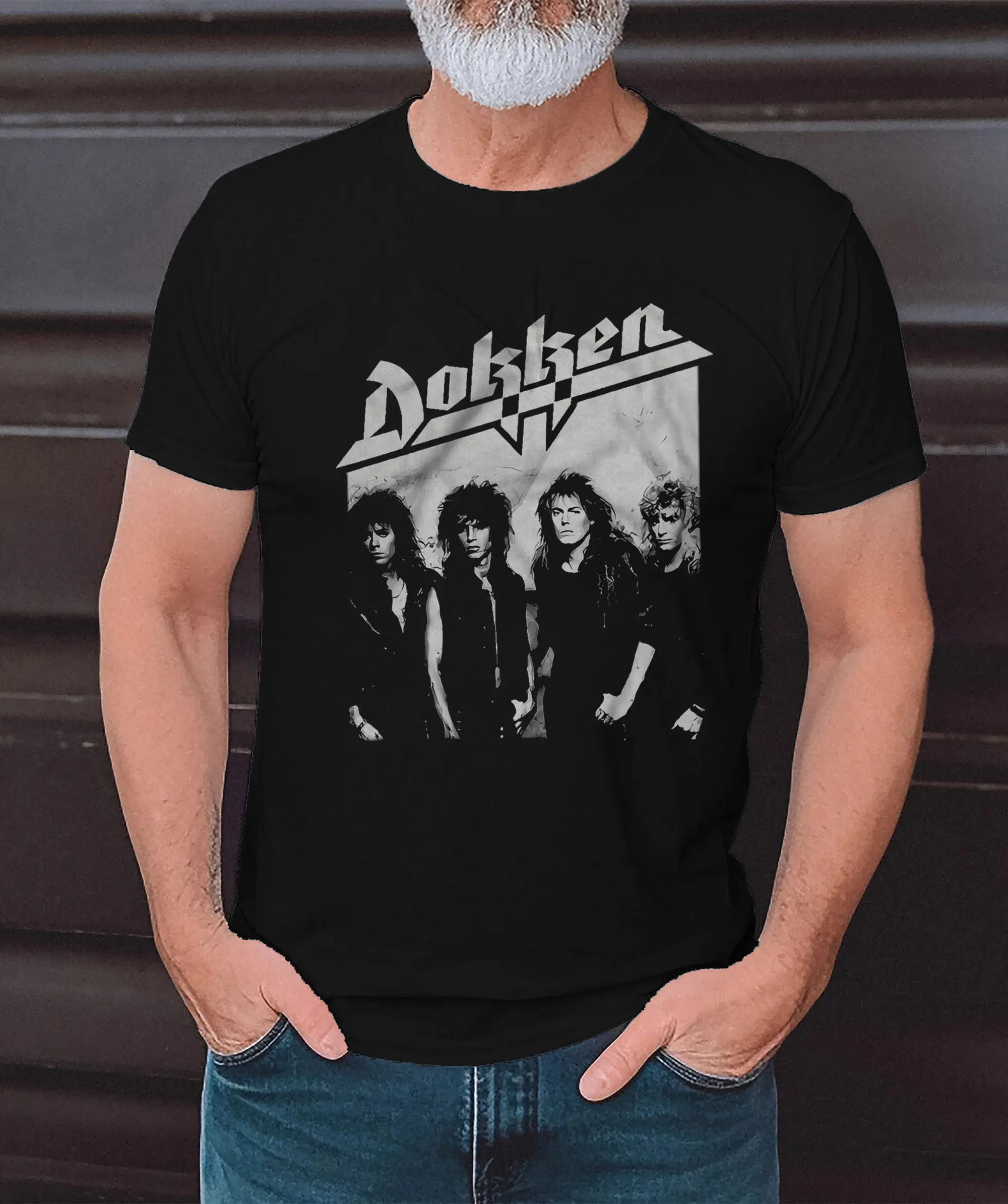 Dokken Band Members Don Dokken George Lynch Mick Brown Jeff Pilson T-Shirt