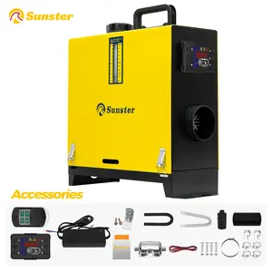Sunster Diesel Air Heater 8KW 12/24V with 110V Adapter Portable Parking Heater Fast Heating for Truck RV Trailer Camper Van Boat Indoors Efficient Quiet Operation CE Certified