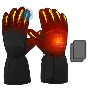 Heated Motorcycle Gloves for Men & Women, Portable Battery Heating, Ideal for Riding, Skiing, Snowboarding, Hiking, Cycling, Hand Warmers