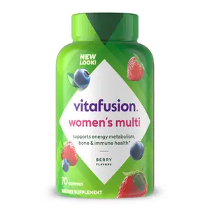 Vitafusion Women’s Multivitamin Gummies Berry Flavors 70 Gummies Daily Vitamin Supplement
