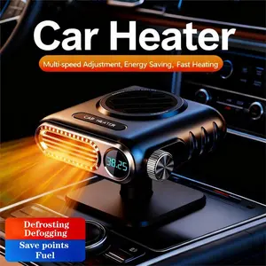 Portable Car Heaters for Vehicle，12V 150W Car Defogger and Defroster，Adjustable Heating/Cooling Car Fan 360° Rotatable Windshield Heater That Plug in Cigarette Lighter for Car,RV,SUV