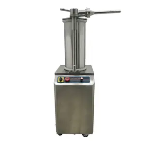Yokoma 110V 15L Commercial Vertical Hydraulic Automatic Sausage Filling Machine with0.63in/0.787in/0.984in filling Nozzles,for Commercial and Home Use