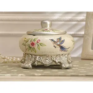 Old Fashion Ceramic Ashtray / Candy Jar with Lid Old Fashion Ceramic Ashtray / Candy Jar with Lid