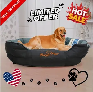 XXL Jumbo Plus Waterproof Orthopedic Washable Cushion Dog Pet Bed Sofa Pillow