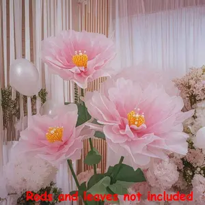 Elegant Silk Peony Artificial Flower, 40 Cm Realistic Stems, Perfect for Wedding Decor, Home Background, Valentine's Day