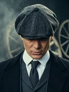 Herringbone Newsboy Cap Unisex Adjustable Classic Vintage Casual Hat Peaky Blinders Style Newsboy Cap vintage baker boy hat
