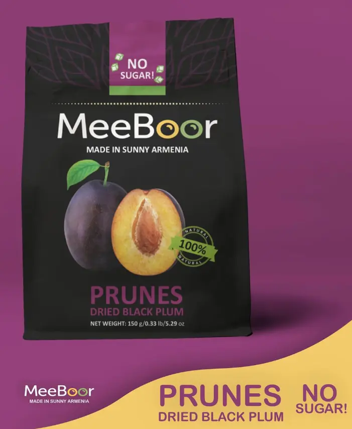 Sun Dried Prunes Dried Black Plum Fruit 100% Natural No Added Sugar Pure Snack