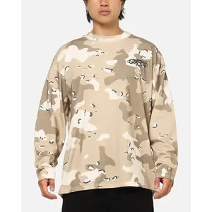 Carre Deserted Long Sleeve T-Shirt Brown Camo