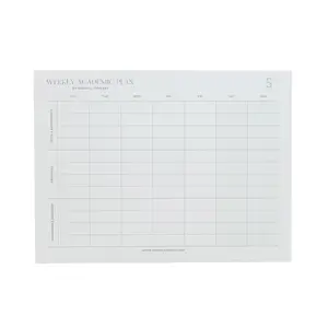 Weekly Academic Plan Notepad