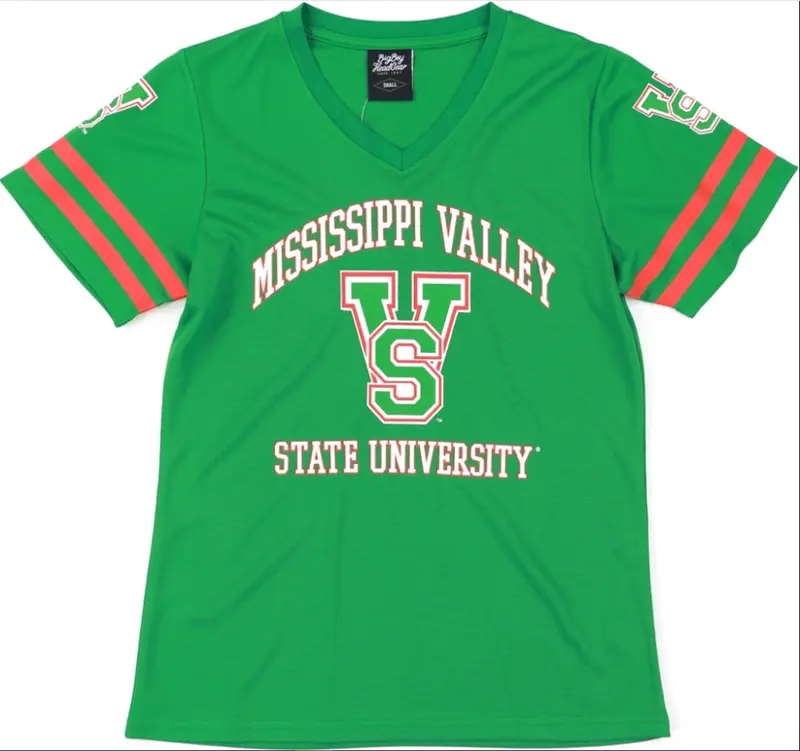 Trending Big Boy Mississippi Valley State Delta Devils S1 Football Jersey Tee Lightweight Breathable Fabric Quick Dry Moisture Wicking Regular Fit