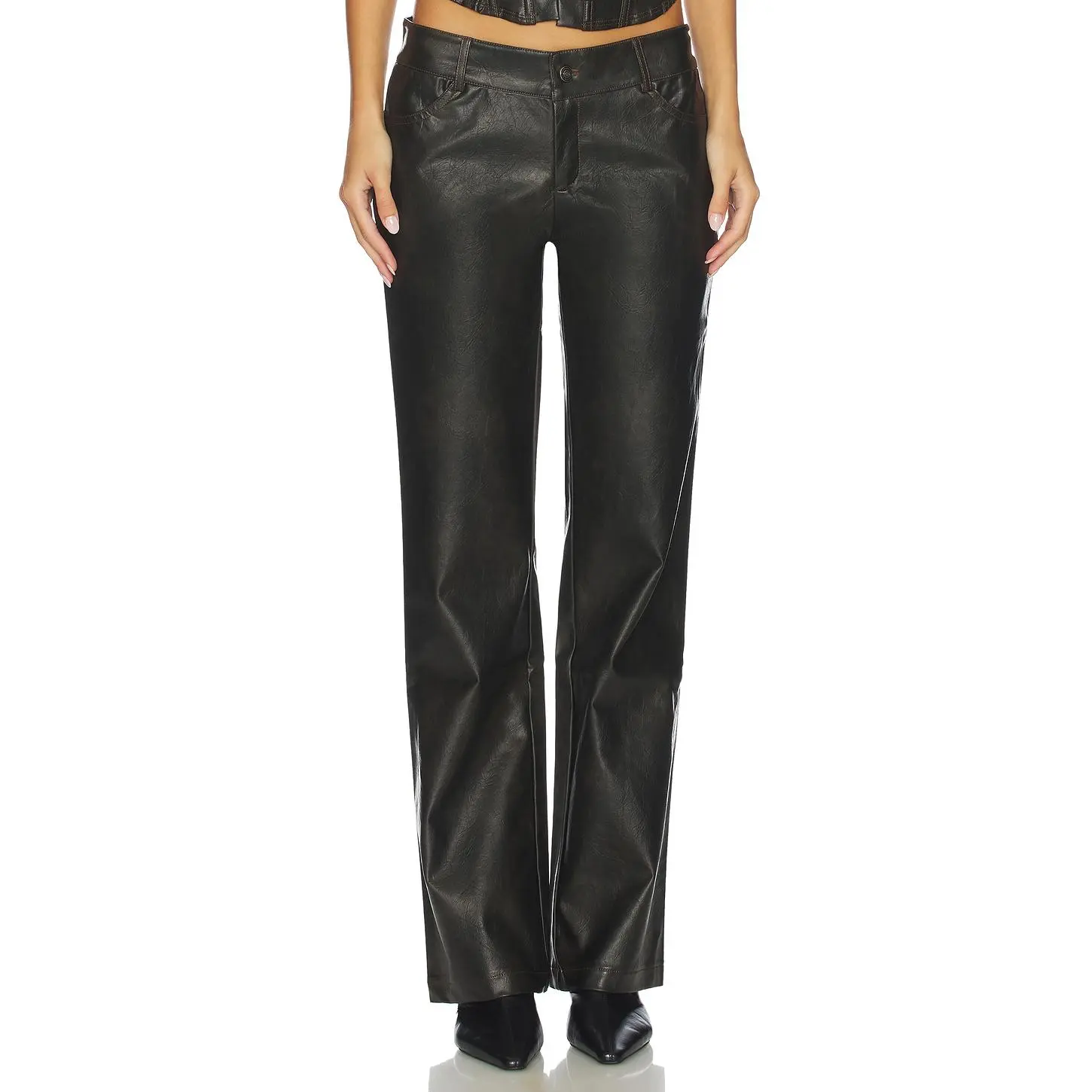 OW Collection Bella Pants in Distressed Black