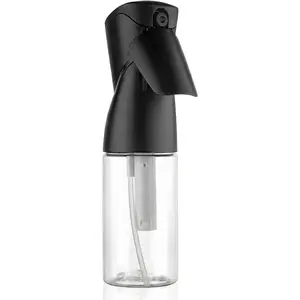 1 Pack 8.5oz Continuous  Bottle for Hair Styling &  - Fine Mist Sprayer Refillable Empty Water Dispenser for Cleaning, Ironing, Watercolor & Pet Care - Black