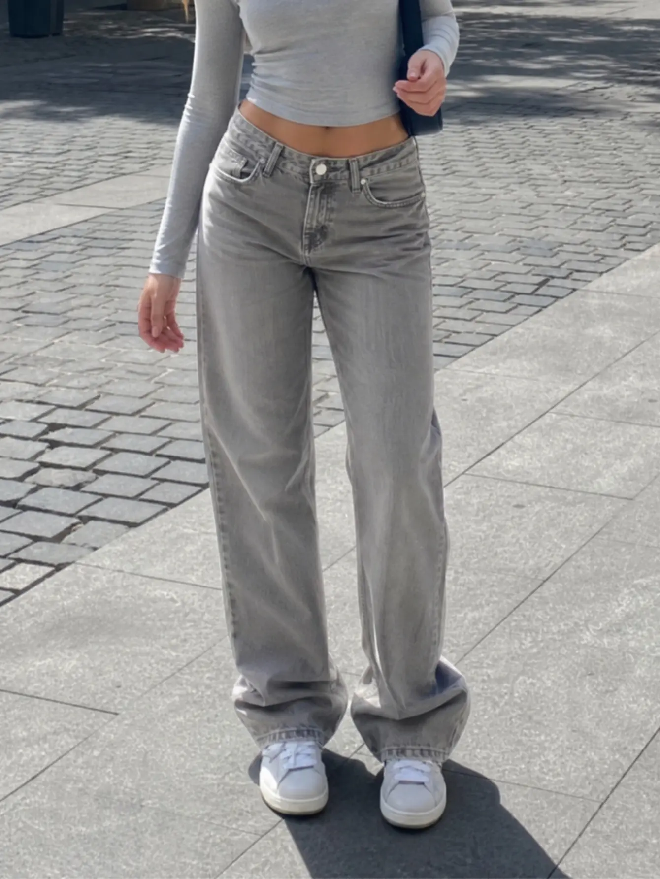 Women's Low Rise Straight Leg Jeans Relaxed Fit Washed Vintage Y2K Casual Streetwear Everyday School Outfit