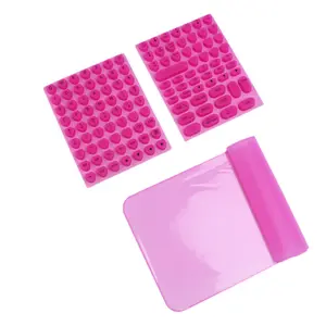Raised Keyboard Cover for Long Nails Fits MacBook All Models & Magic Keyboard No Numpad Silicone Comfortable Typing Quiet Nail Protection