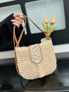 Women's Fashionable Minimalist Casual Vintage Shoulder Bag Perfect for Daily Commuting, Shopping, Gifting, Beach Vacations Essential Women's Shoulder Bag, Fashionable Crossbody Bag