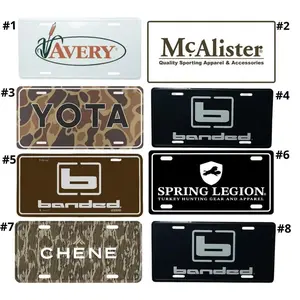 Avery McAlister Yota Banded Spring Legion Chene Hunting Logo, Vanity license plate, Car Accessory, Gift for him, gift for her, Made in USA, 12x6 inch, Camo Truck Decor, Hunter Gift