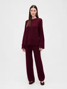 Gap Women's CashSoft Shaker-Stitch Sweater Pants