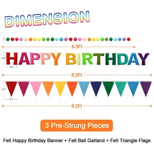 Birthday letter banner set, round ribbon insert balloons, air accessories, carnival souvenirs