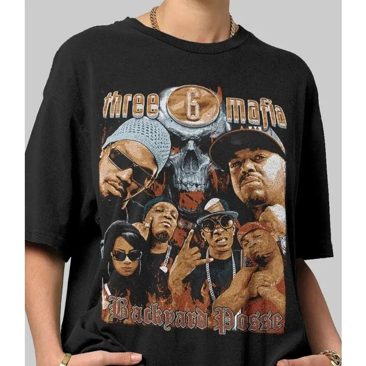 Vintage Three 6 Mafia 'Live By Yo Rep' T-Shirt Sweatshirt Hoodie, Hip Hop Vintage Graphic Shirt, Rap Shirt, Gift for fan