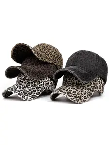 Leopard Print Baseball Cap for Women, Trendy Stylish Breathable Casual Hat