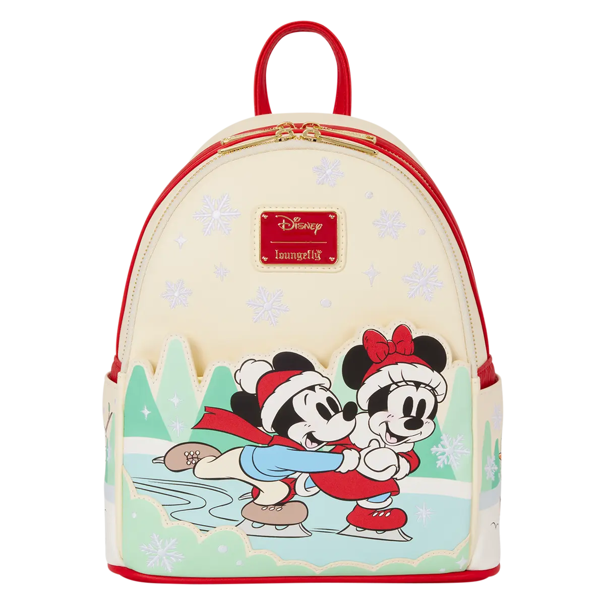 Mickey and Minnie Mouse Ice Skating Holiday Mini Backpack