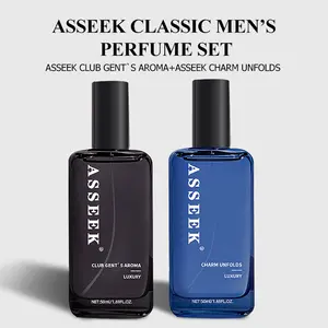 ASSEEK Men's Cologne Set 2-Pack - Long-Lasting Marine & Woody Fragrances for Dating/Parties/Daily Wear
