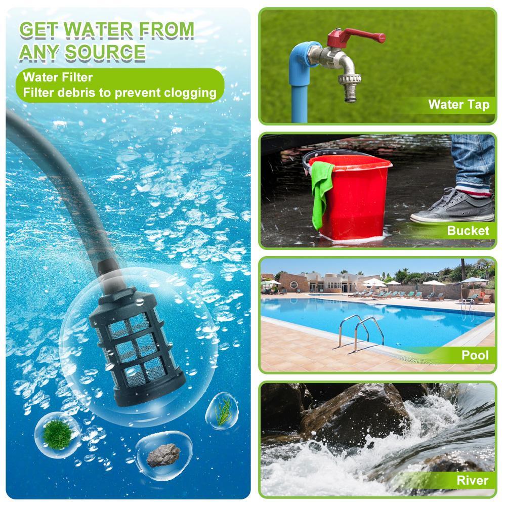 【BackToSchool】 KEPEAK 1500PSI Cordless Pressure Washer with ABS, Water Filter, Charger, Plastic Toolbox & Rechargeable Cells, Portable Car Wash Spray Gun with High-Pressure Jet Head, Ideal for Car Washing Maintenance,car accessories