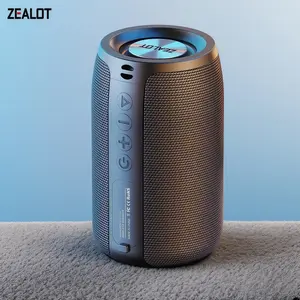 ZEALOT Compact Lightweight Speaker, IPX5 Waterproof, 10W Hi-Fi Sound & Deep Bass, Long Playtime with TF/USB/AUX Modes, Perfect for Camping Hiking Cycling, Bluetooth-compatible Speaker for Home Office Travel Gifts.
