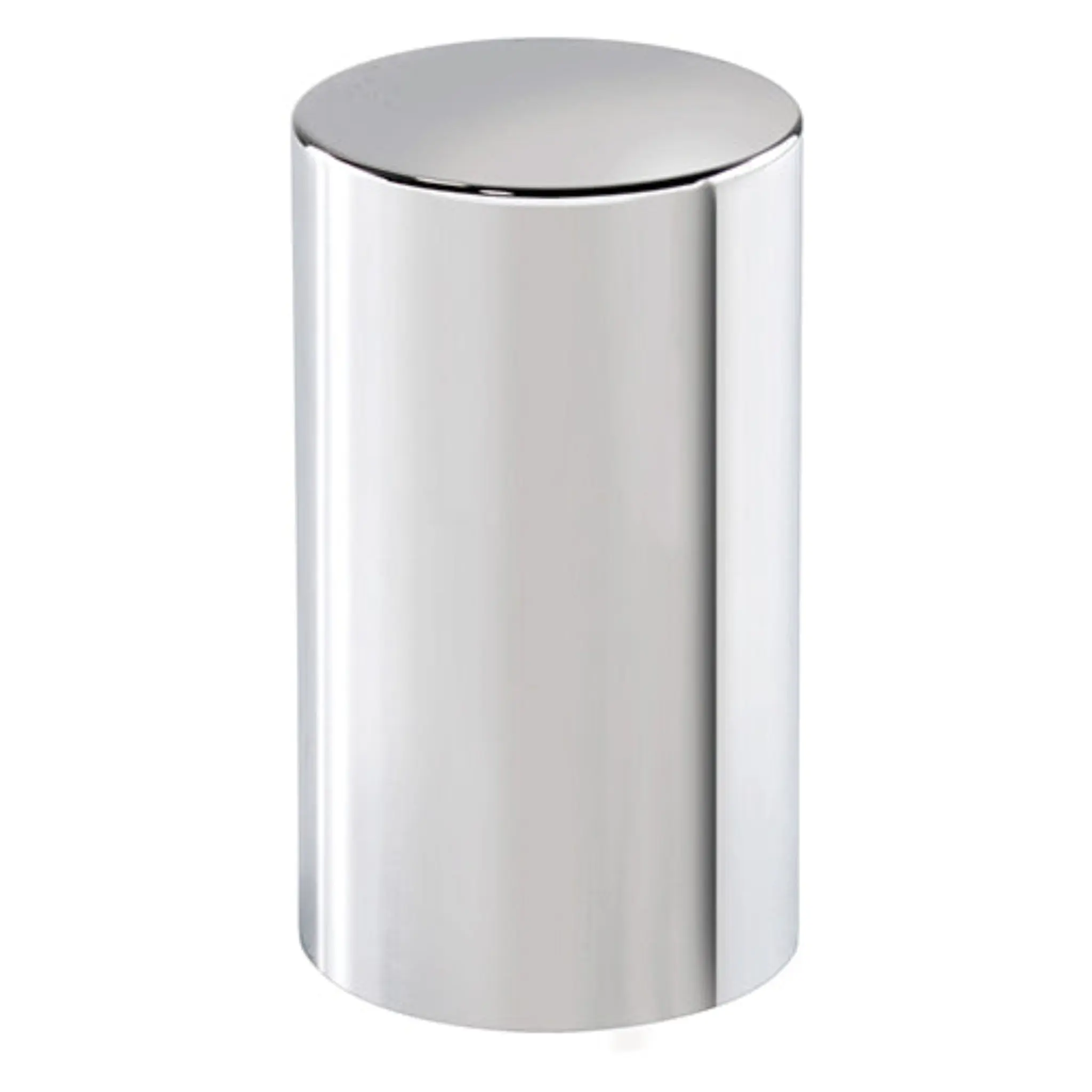 United Pacific Vehicle Chrome Plastic Push-On Cylinder Lug Nut Cover, 3.5 in Size, 33 mm Base