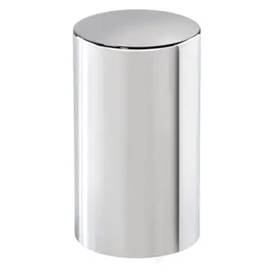 United Pacific - 3-1/2 Inch Chrome Plastic Push-On Cylinder Lug Nut Cover (33 mm Base)