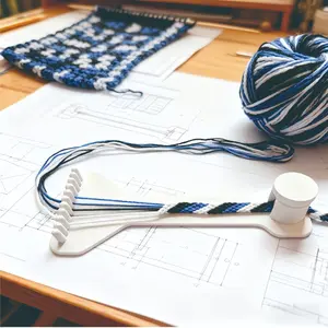 Bracelet Weaving Loom Tool, DIY Rope Braiding Loom for Friendship Bracelet Making, Portable Jewelry Craft Weaving Tool