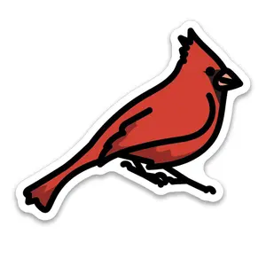 Vinyl Cardinal Sticker St Patrick's Guild