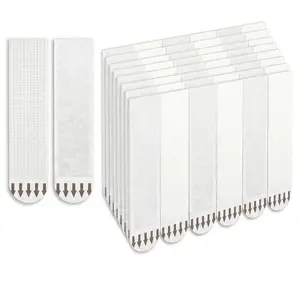 24 Pairs (48 Packs) Heavy Duty Picture Hanging Strips, No Nails Easy Removal No Damage Wall Hangers, Renter Friendly Adhesive Kits for Frame Decor Poster