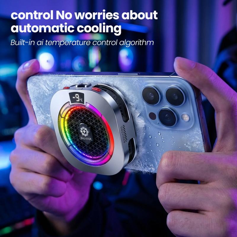BlueWow TH16 Pro Max Portable USB Phone Cooler - 5 Modes, Stepless Level Adjustment, Vibrant RGB Lighting, Magnetic & Clip-On Design, Charging Gaming Accessory, Gift Box for Mobile PUBG, CODM detail 10