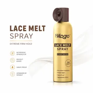 Hilogo Lace Melt Spray for Lace Wigs Strong Hold Natural Hairline Wig Edge Hold Spray Sweat Proof Slay Proof   Install 180ML/6.09lf oz