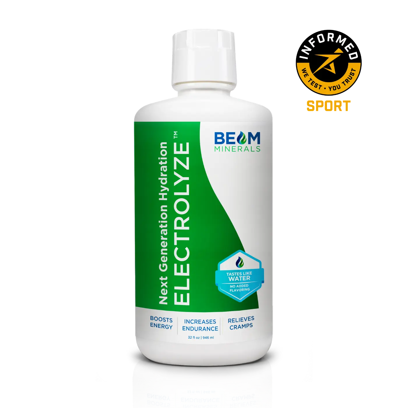BEAM MINERALS Electrolyze™ - Liquid Electrolyte Replenishment 32 fl oz 1 Month Supply Boosts Energy Increases Endurance Relieves Cramps