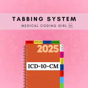 2025 ICD 10 CM AAPC Tabbing System for Medical Records