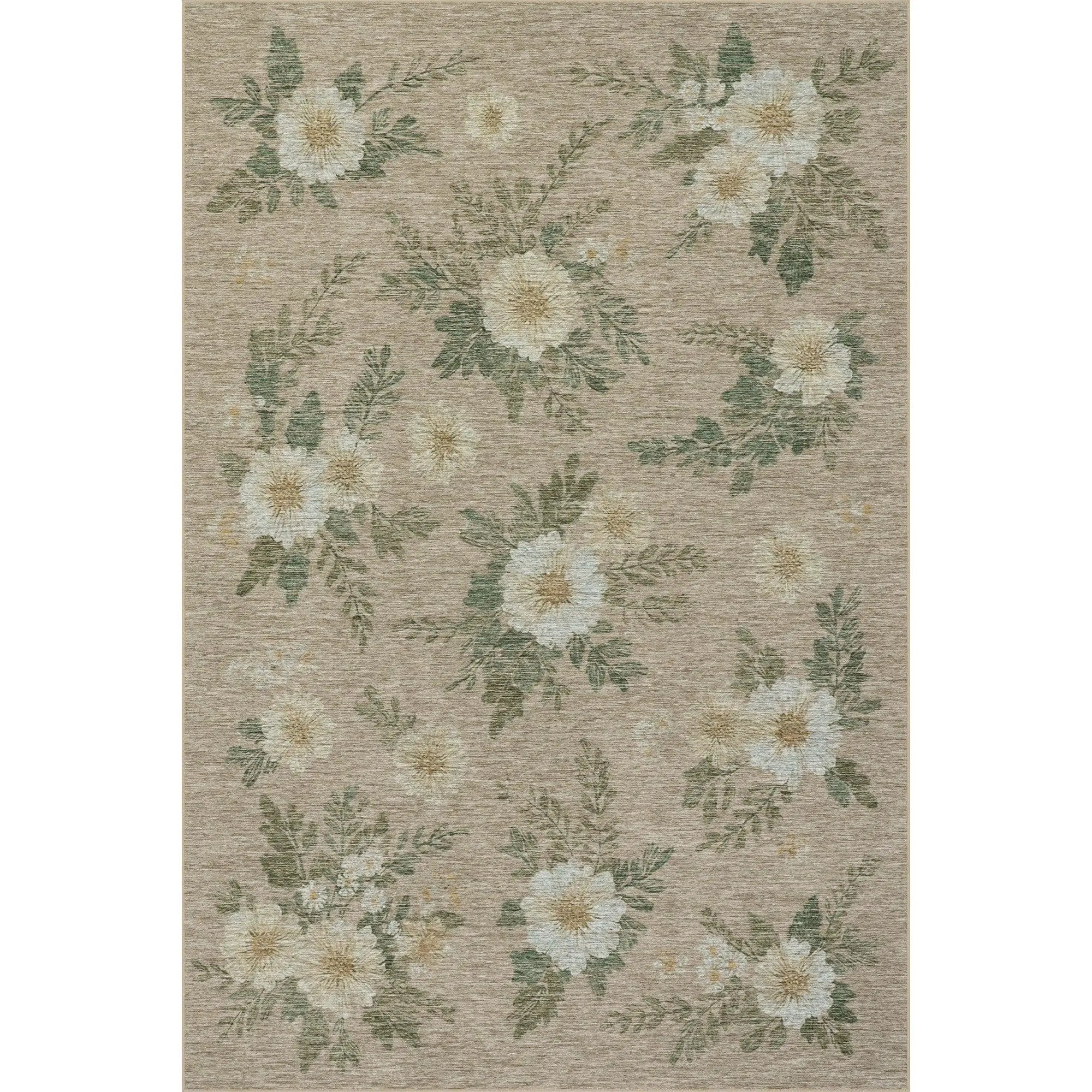 Nuloom Zanessa Floral Farmhouse Washable Area Rug