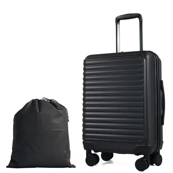 20" Underseat Hard-Sided Carry-On Luggage, Spinner Wheels, ABS