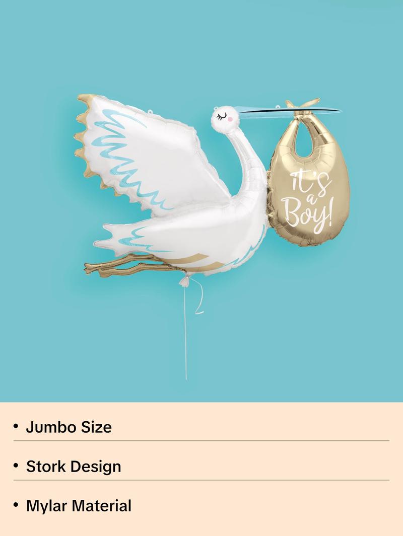 IT'S A BOY STORK BALLOON