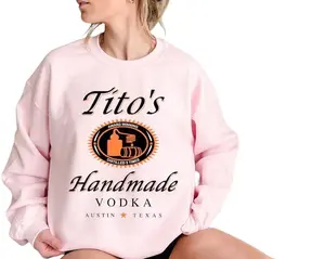 Tito Crewneck Sweatshirt, TITO'S Handmade Vodka Sweatshirt, Vodka Sweatshirt, Tito's Fan Gift
